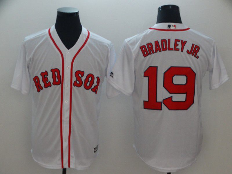 Men Boston Red Sox #19 Bradley jr White Game MLB Jerseys->cincinnati reds->MLB Jersey